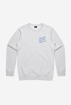 Mental Health Matters Crewneck - Grey