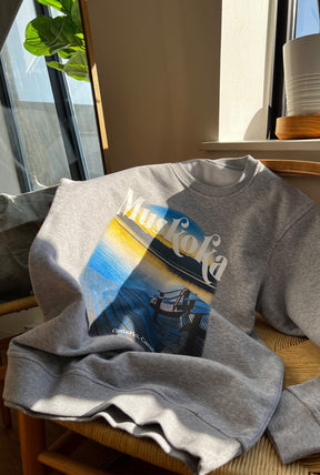 Muskoka Post Card Crewneck - Grey