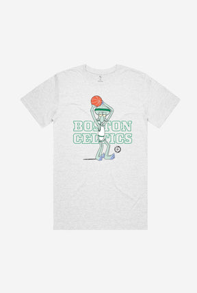 T-Shirt Boston Celtics Squidward Vintage - Cendre