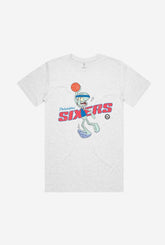 Philadelphia 76ers Squidward Dunk T-Shirt - Ash