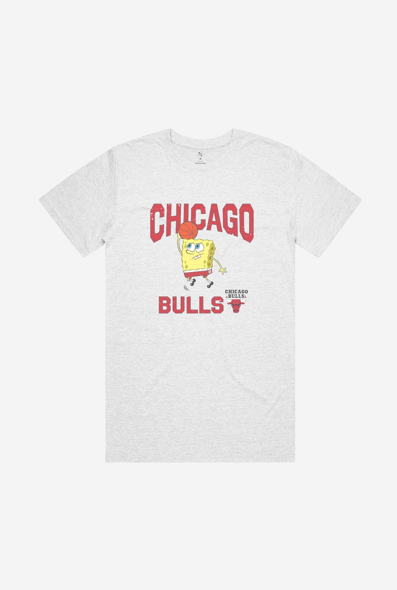 Chicago Bulls Spongebob T-Shirt - Ash