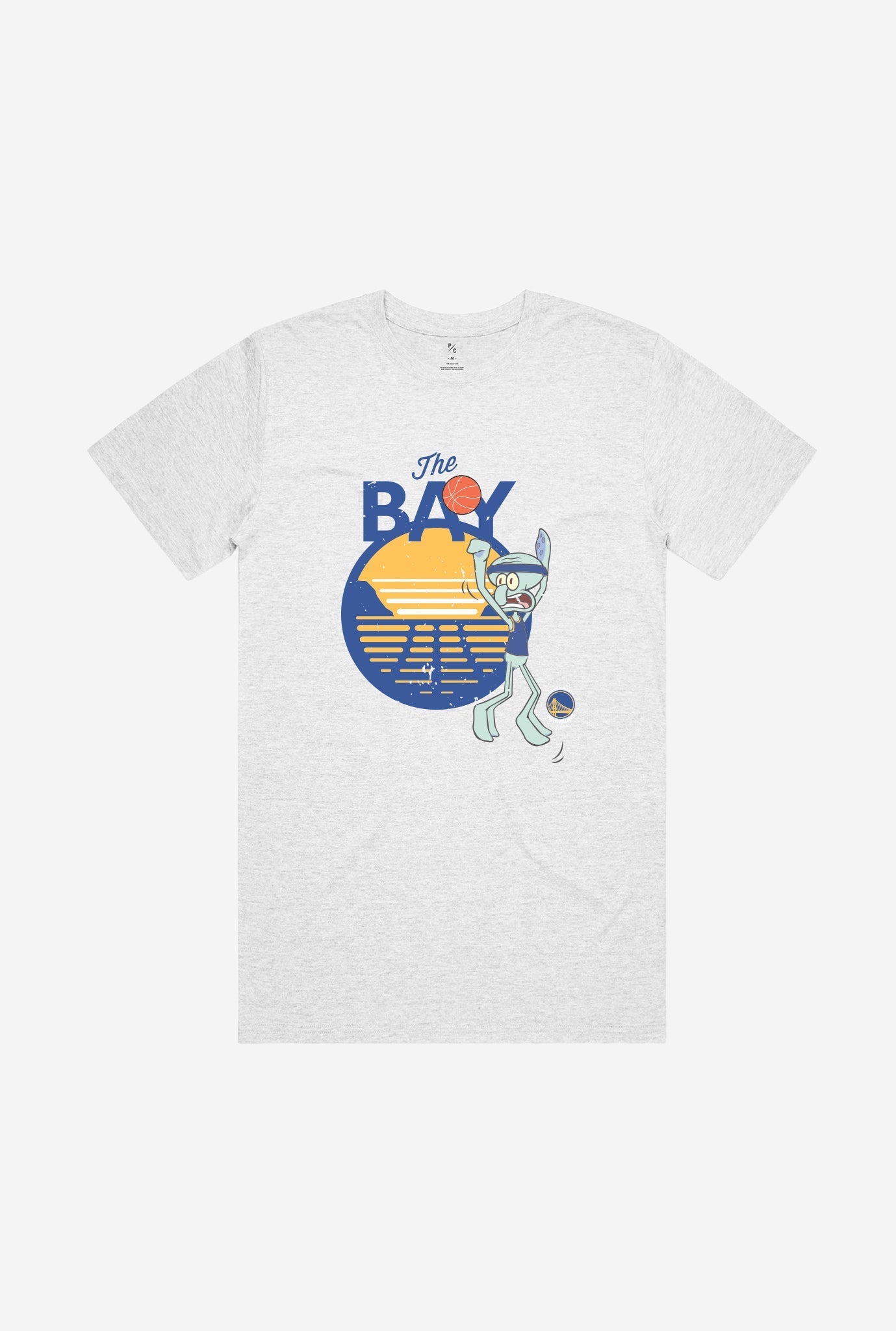 Golden State Warriors Squidward T-Shirt - Ash