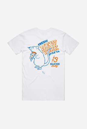 New York City Pizza T-Shirt - White