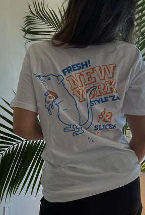 New York City Pizza T-Shirt - White