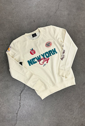 New York City Patch Crewneck - Ivory