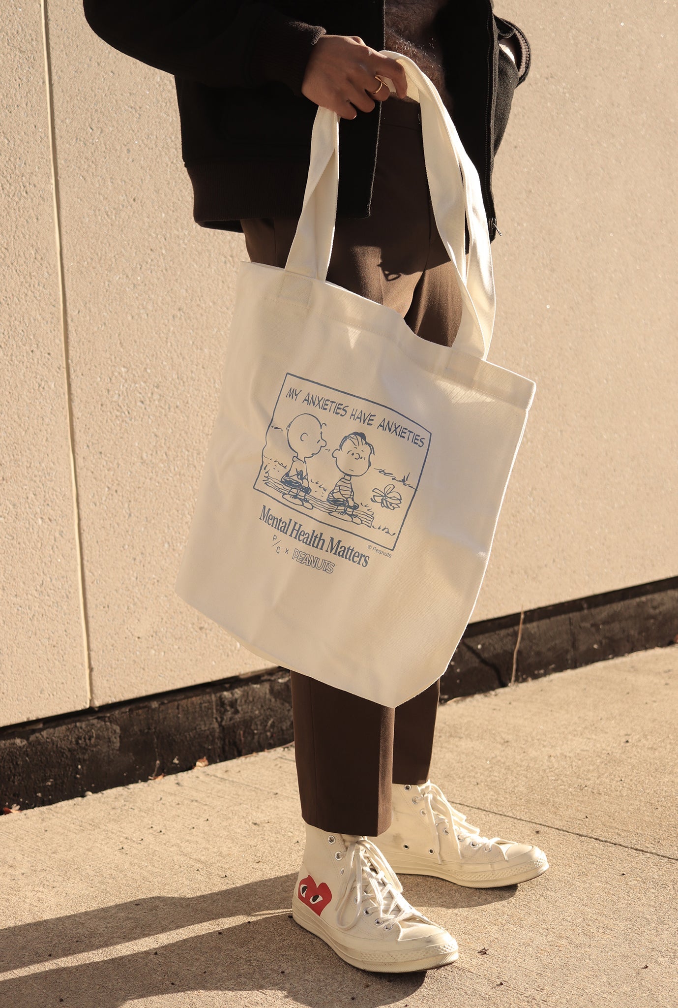 Peanuts My Anxieties have Anxieties Tote - Natural