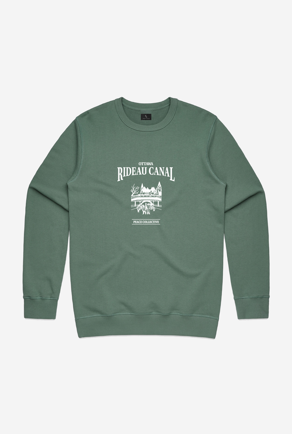 Rideau Canal Vintage Crewneck - Sage