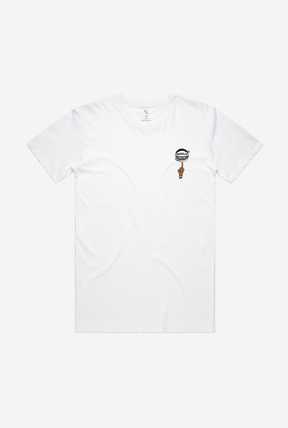T-Shirt Brooklyn Nets Spinning Ball - Blanc