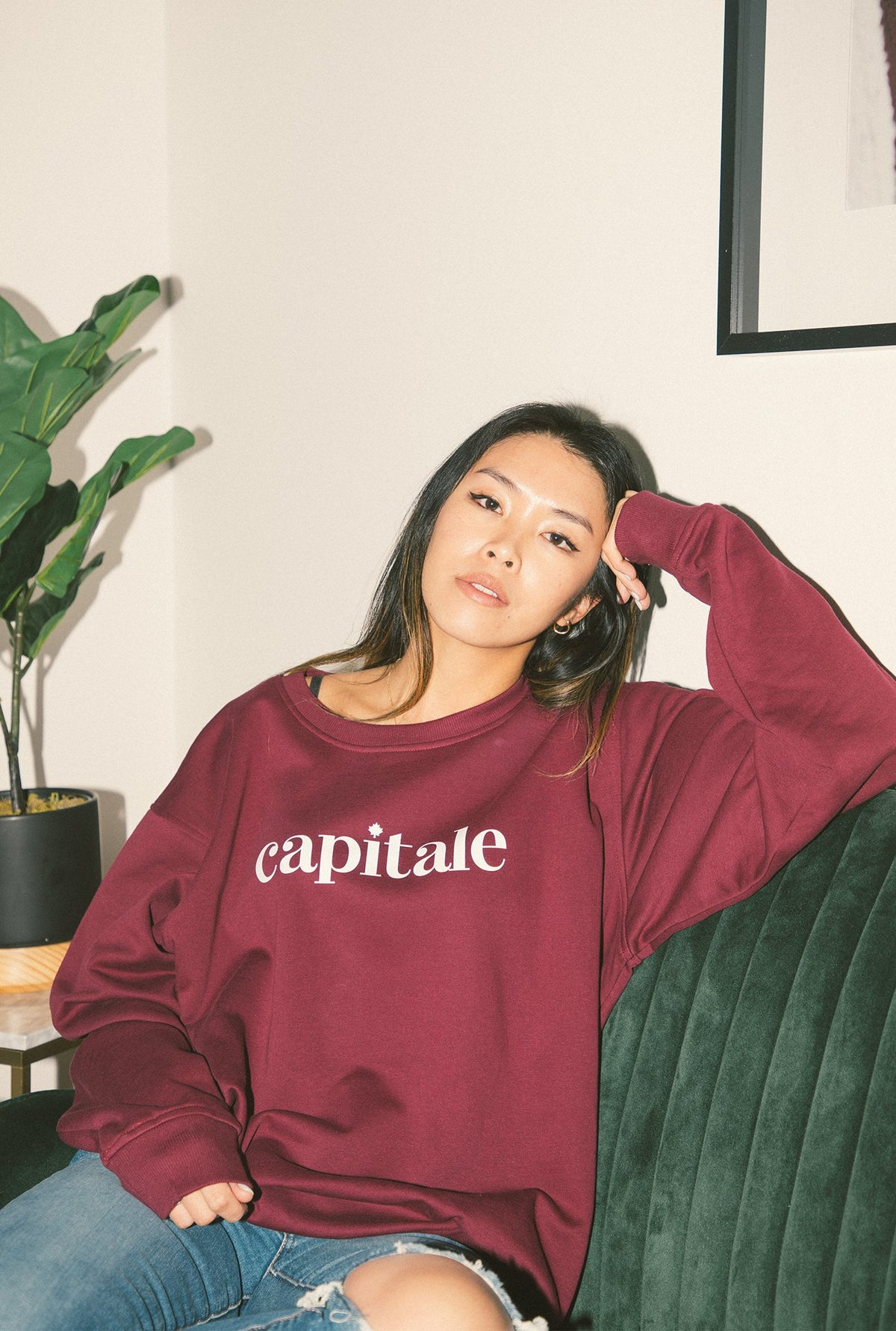 Capitale Crewneck - Maroon