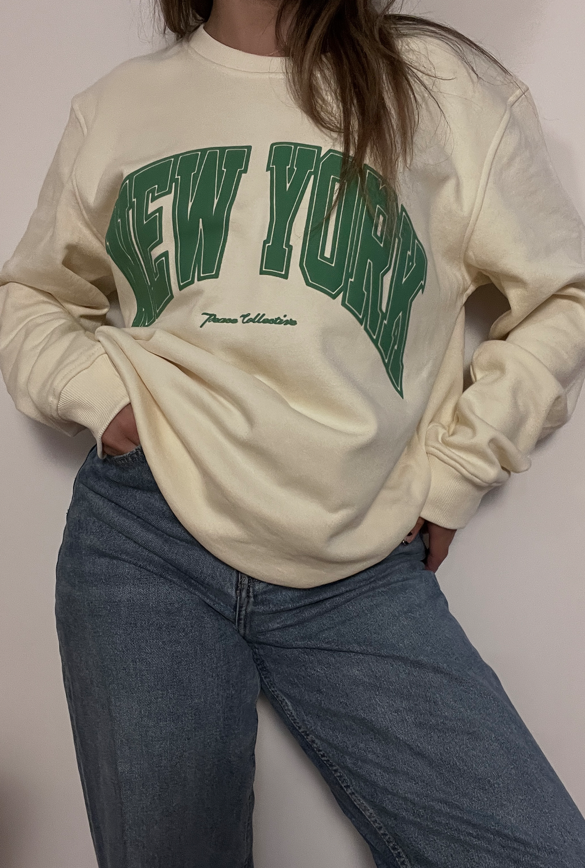 New York Vintage Crewneck - Ivory