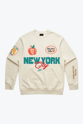 New York City Patch Crewneck - Ivory