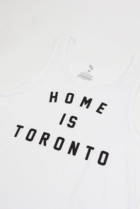 Home is Toronto Varsity Tank - White
