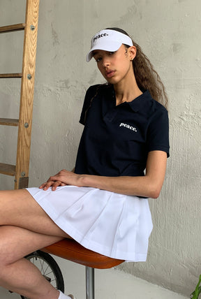 Jupe de tennis à logo P/C - Blanc
