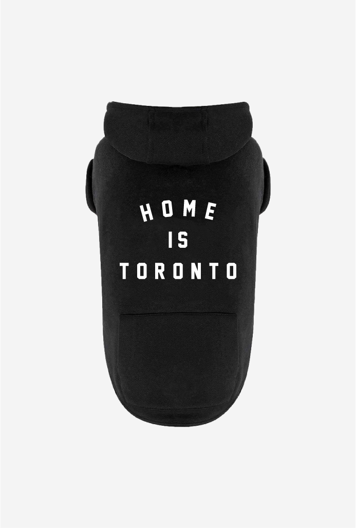 Home is Toronto Dog Hoodie - Black