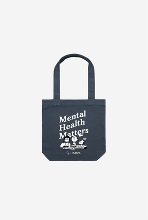 Peanuts Mental Health Matters Tote - Petrol Blue