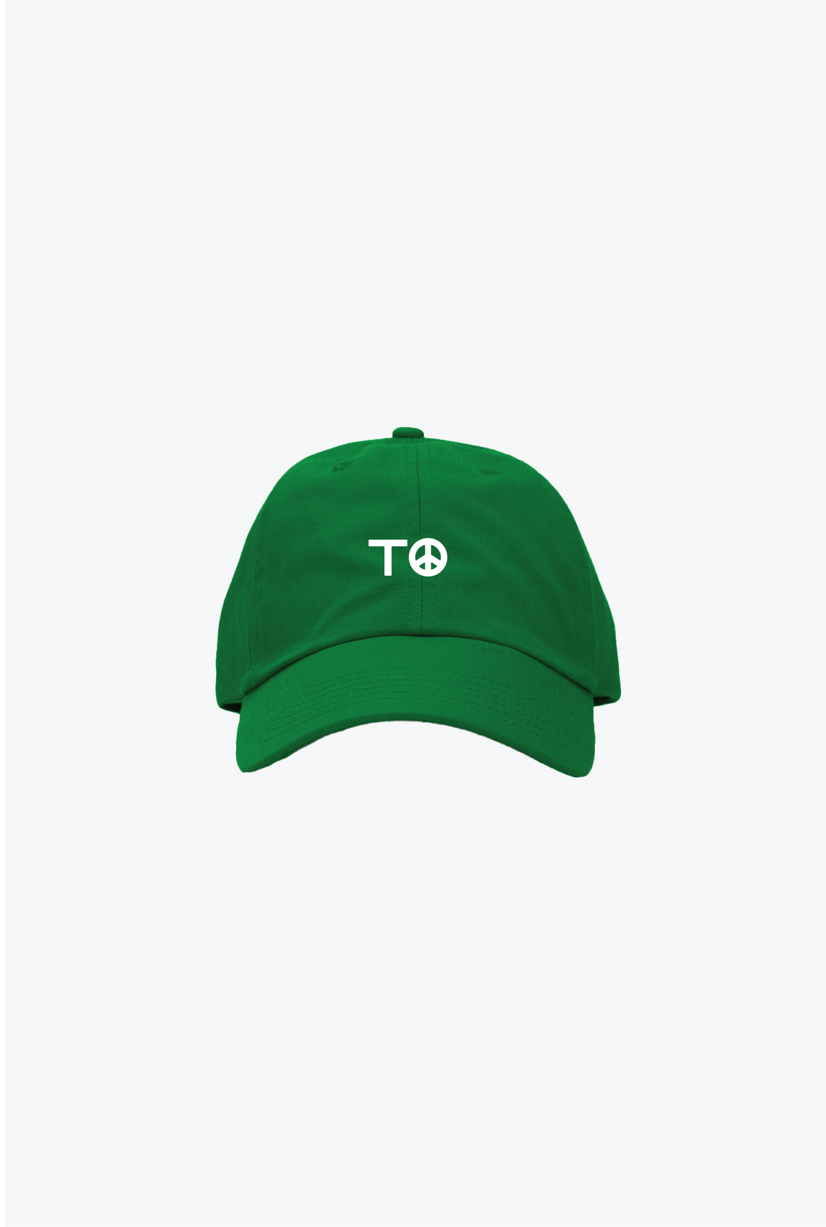"TO" Peace Sign Dad Cap - Kelly Green