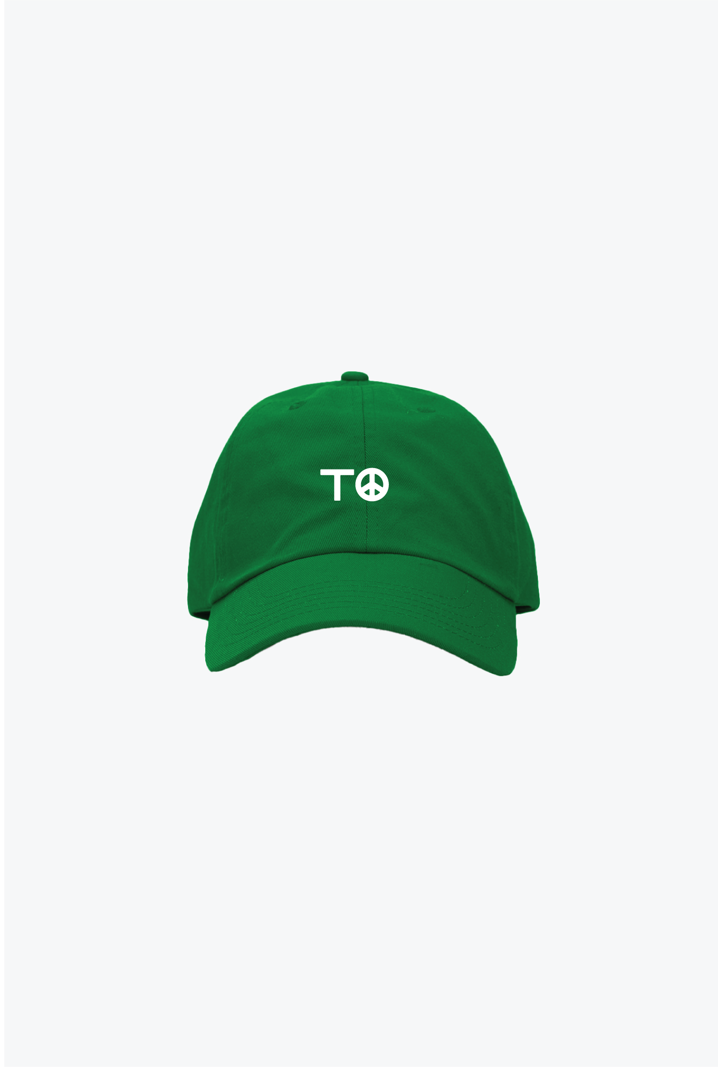 "TO" Peace Sign Dad Cap - Kelly Green