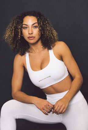 Brassière Protect Your Energy Movement™ - Blanc