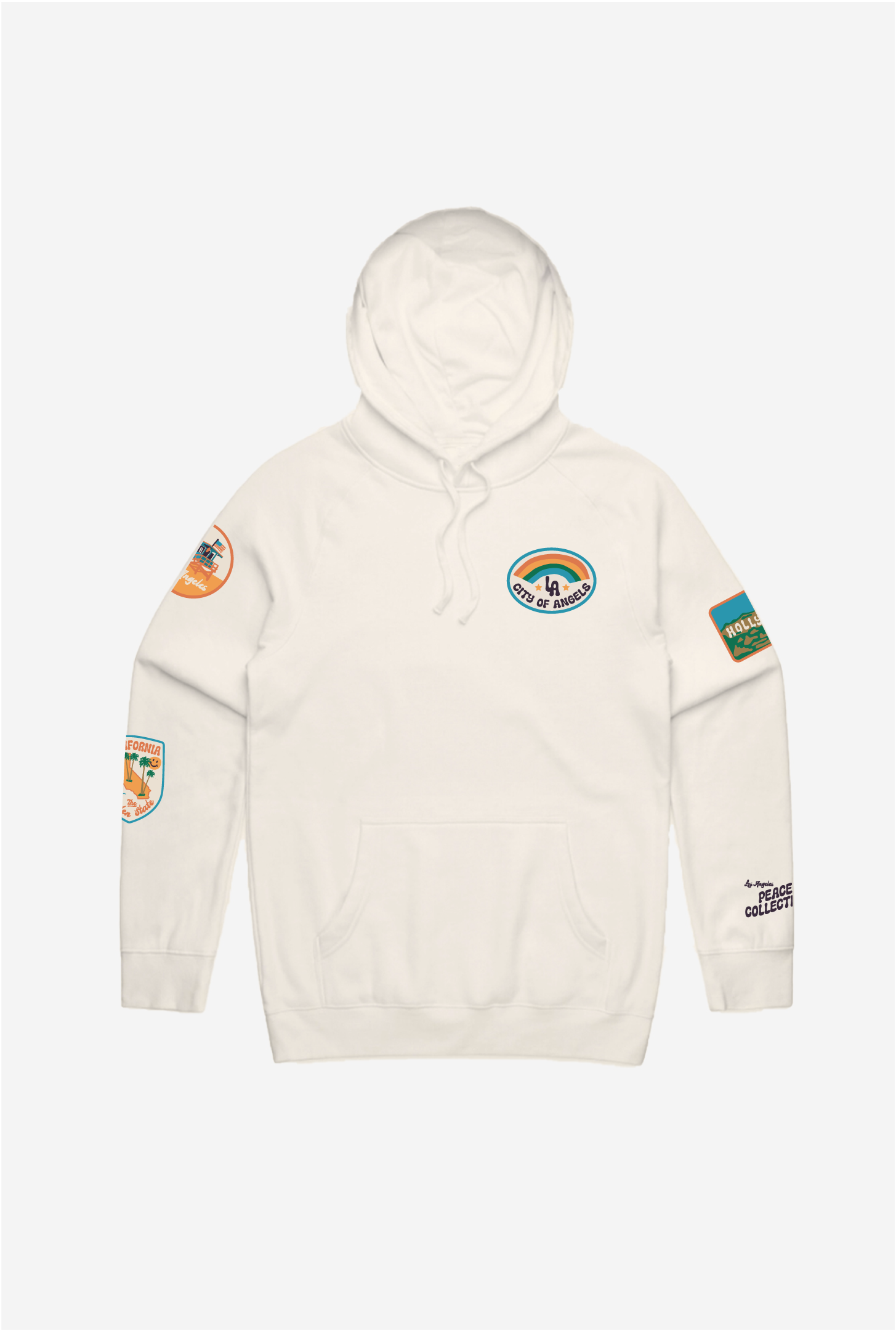 City of Angels Patch Hoodie - Ivory