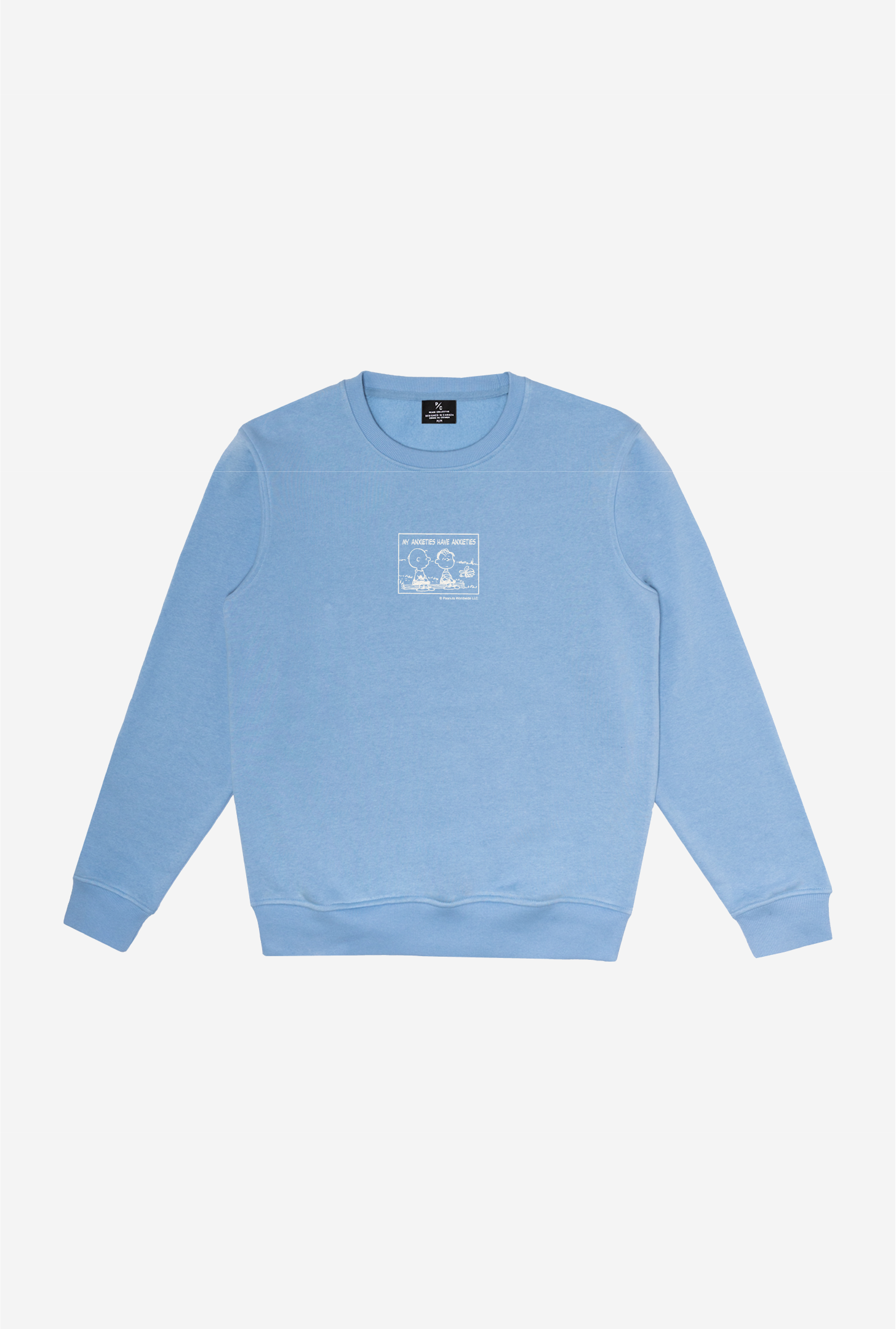 Peanuts My Anxieties have Anxieties Crewneck - Vista Blue