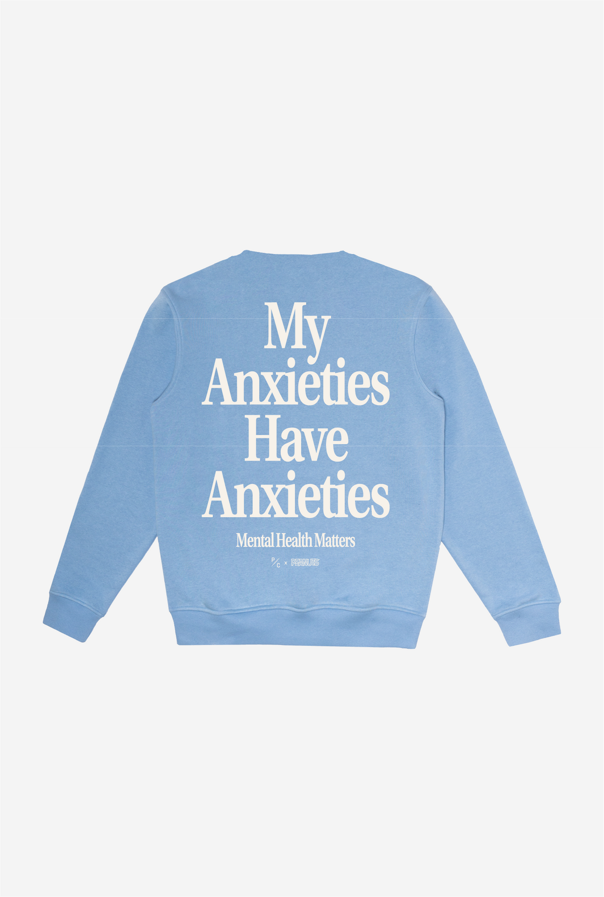 Peanuts My Anxieties have Anxieties Crewneck - Vista Blue