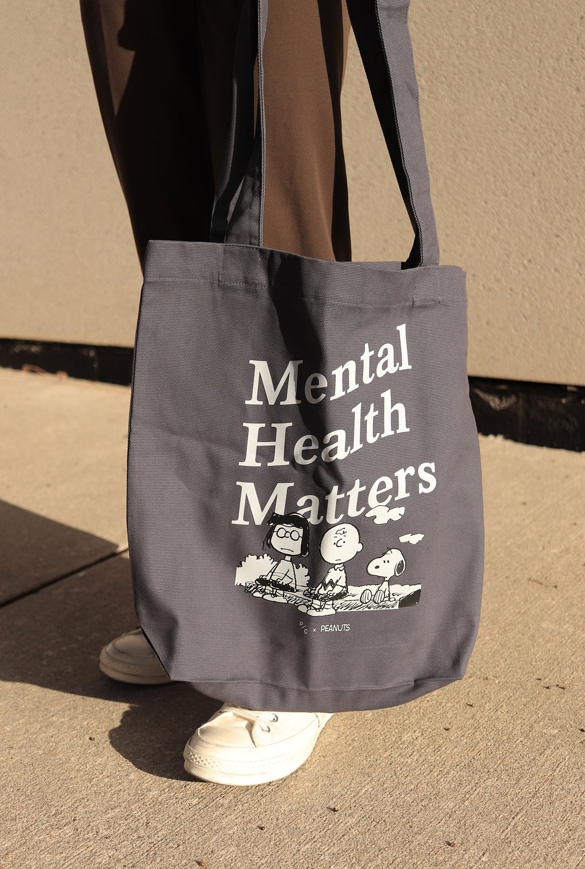 Peanuts Mental Health Matters Tote - Petrol Blue