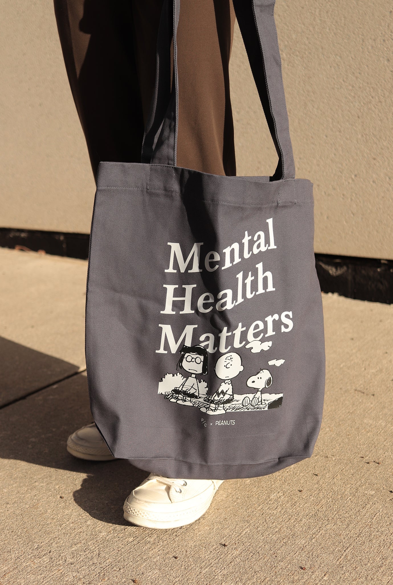 Peanuts Mental Health Matters Tote - Petrol Blue