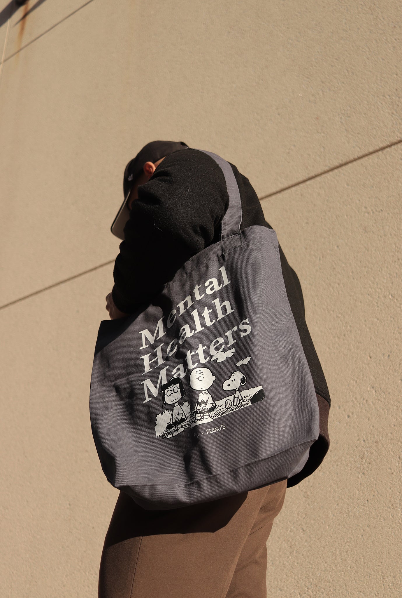 Peanuts Mental Health Matters Tote - Petrol Blue