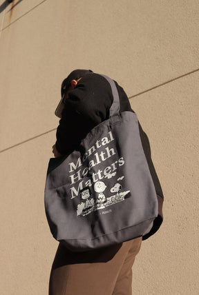 Peanuts Mental Health Matters Tote - Petrol Blue