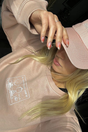 Peanuts My Anxieties have Anxieties Crewneck - Dusty Rose