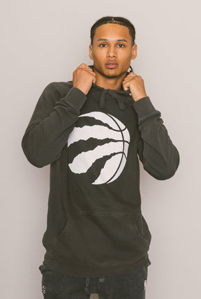 Sweat à capuche avec logo délavé Toronto Raptors - Noir