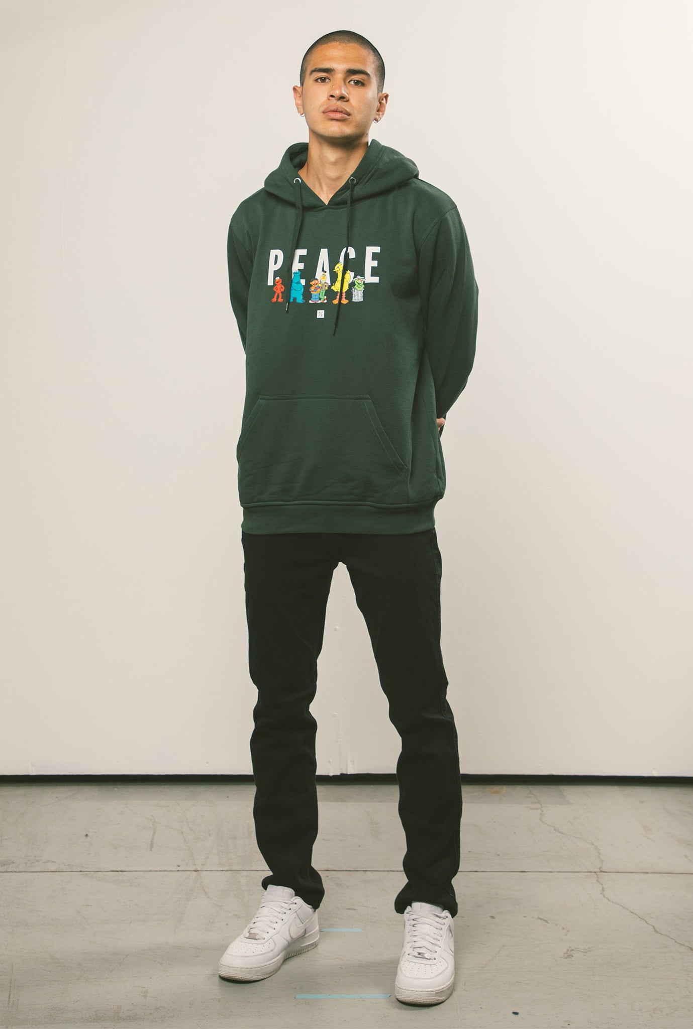 P/C x Sesame Street Hoodie - Forest Green