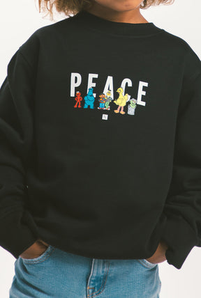 P/C x Sesame Street Pull ras du cou enfant - Noir