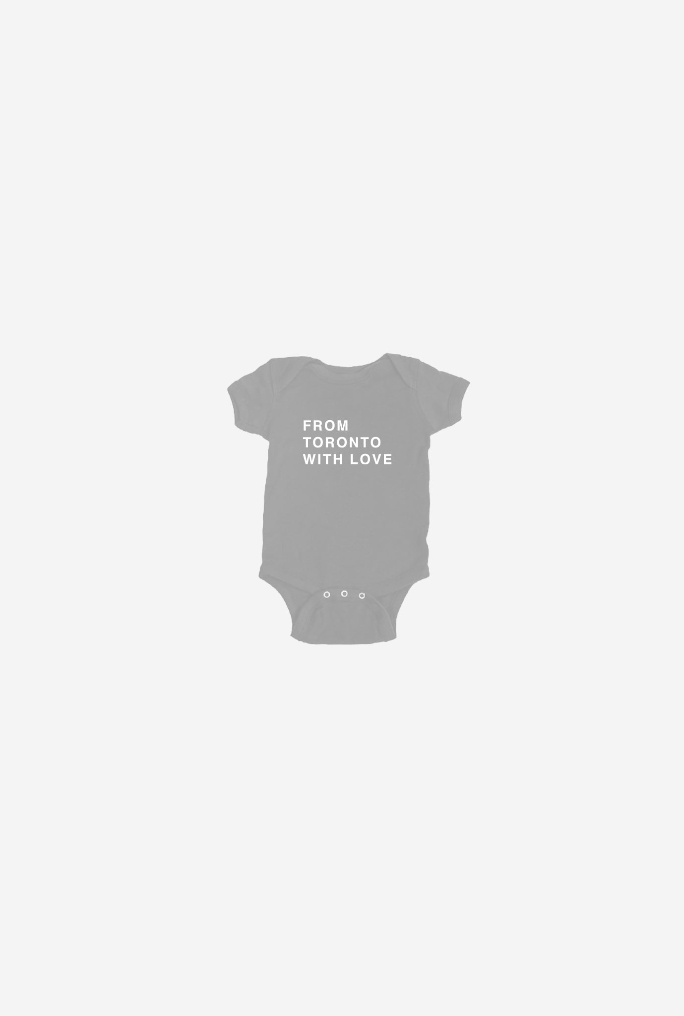 From Toronto with Love Short Sleeve Onesie - Grey
