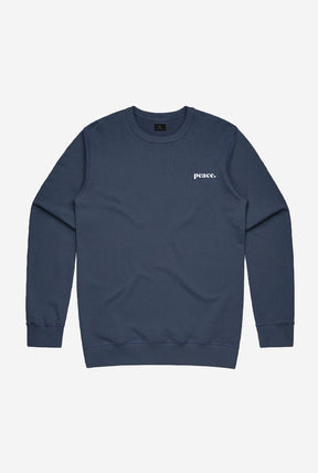 Peace Essentials Crewneck - Navy