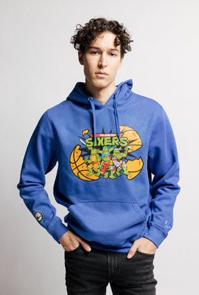 Sweat à capuche P/C x TMNT Philadelphia 76ers - Bleu roi