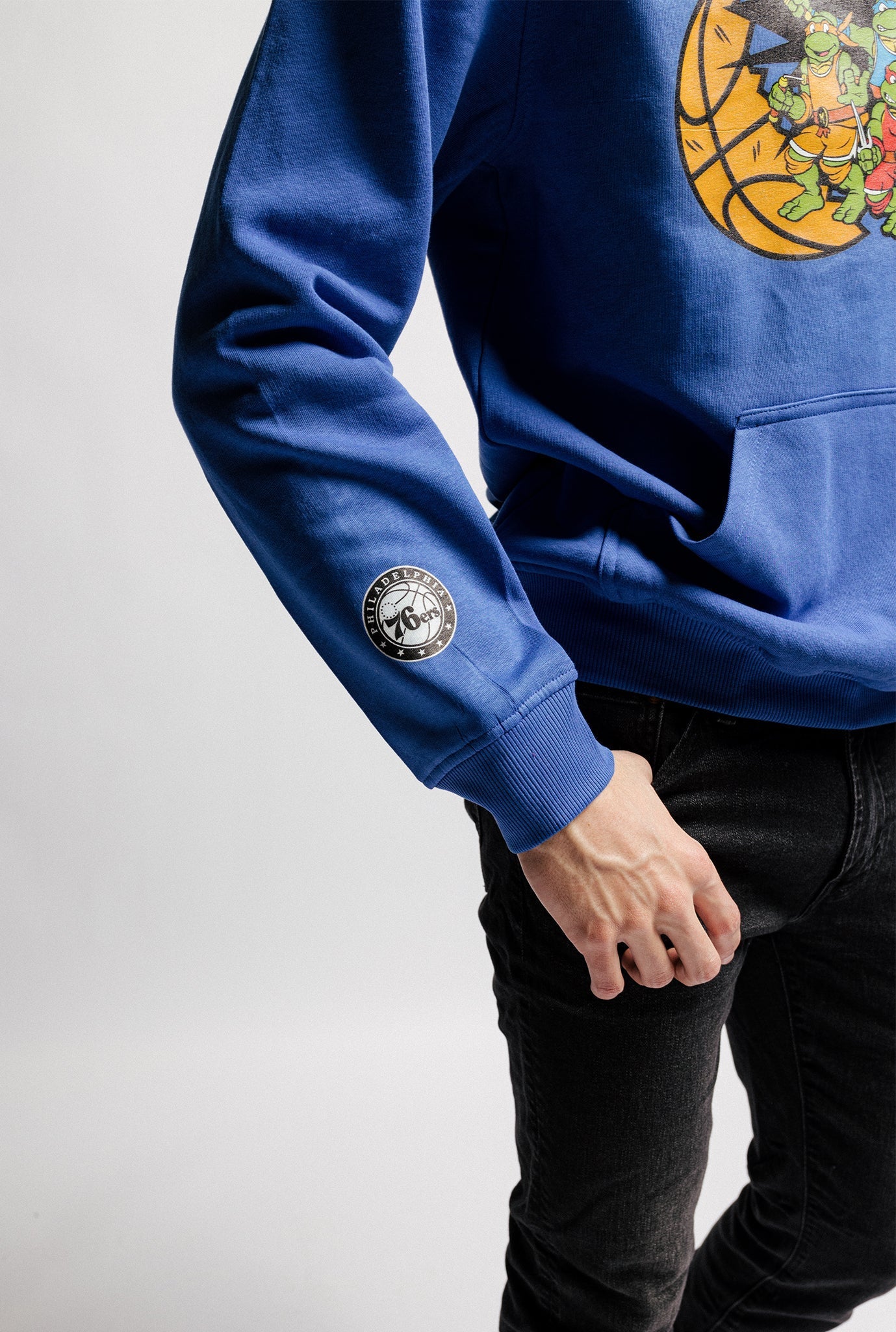 Sweat à capuche P/C x TMNT Philadelphia 76ers - Bleu roi