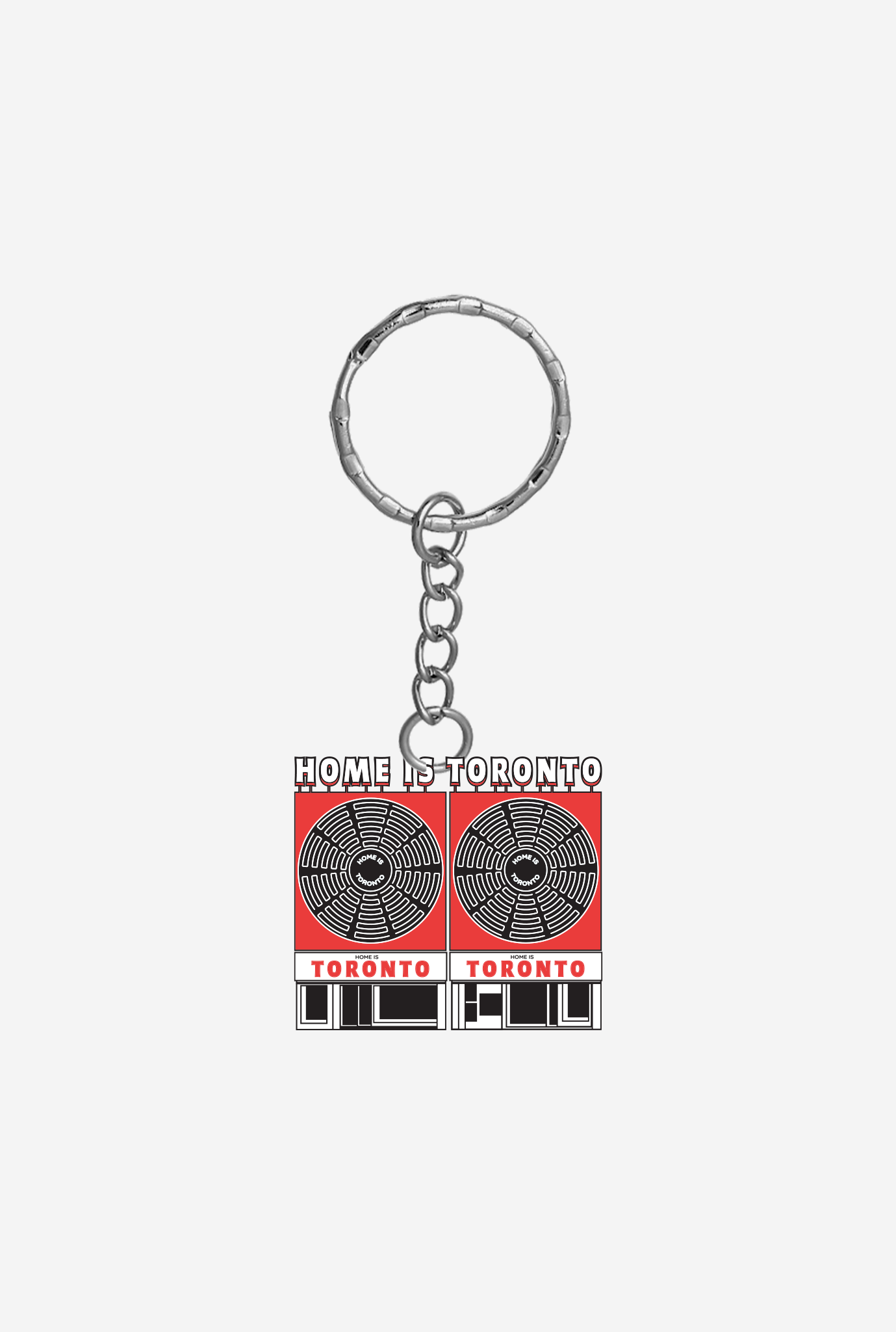 Home is Toronto Record Man Key Chain