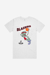 Portland Trailblazers Squidward T-Shirt - Ash