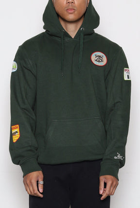 Raccoon City Patch Hoodie - Forest Green
