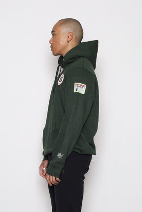 Raccoon City Patch Hoodie - Forest Green