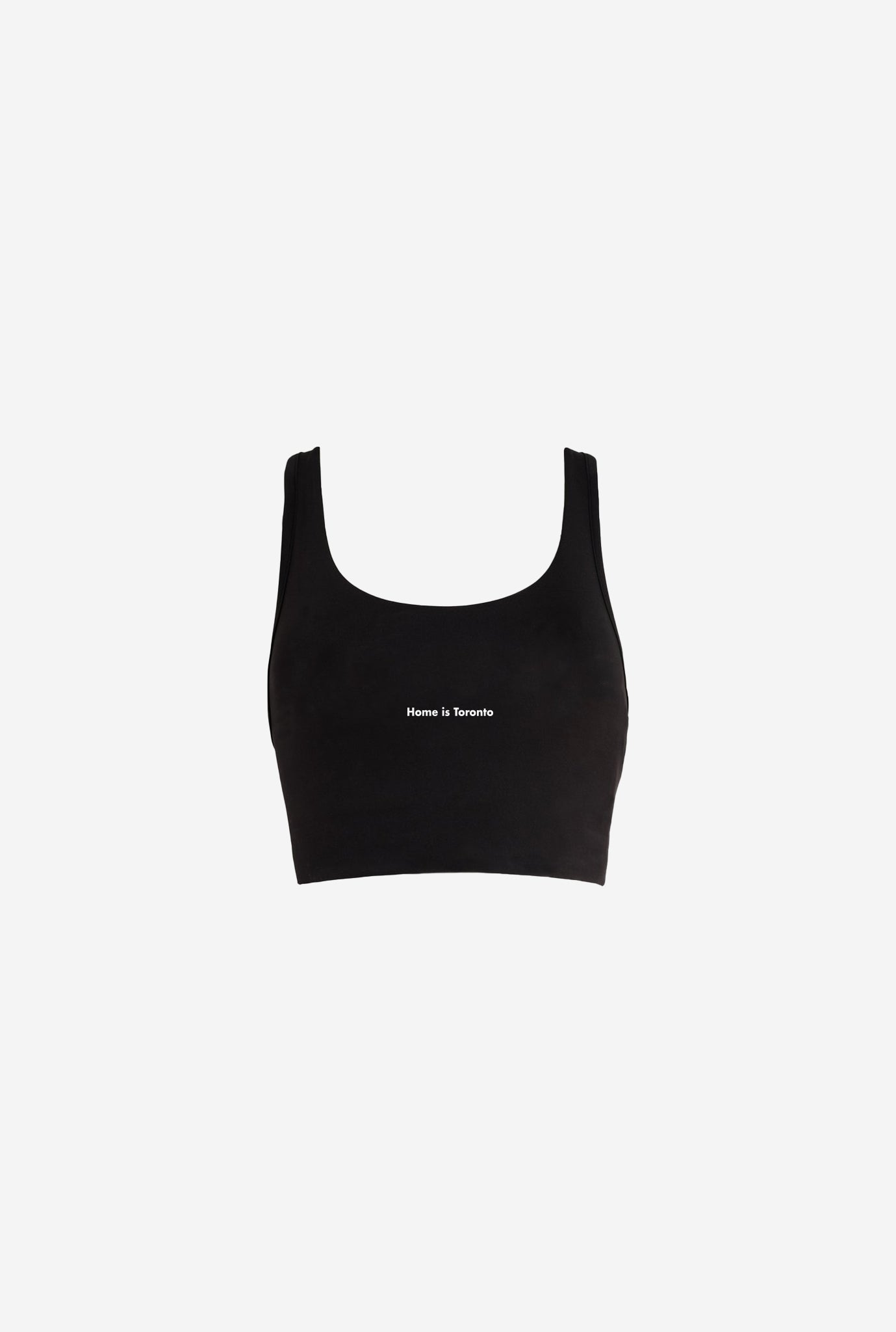 Home is Toronto Minimal Bra Top - Black