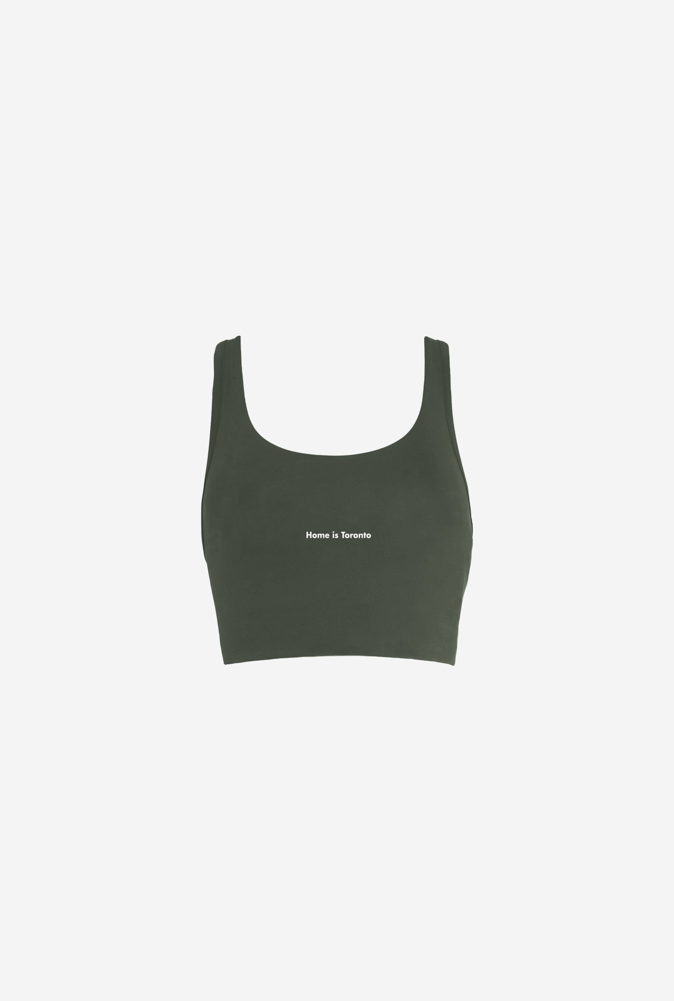 Haut de soutien-gorge minimaliste Home is Toronto - Olive
