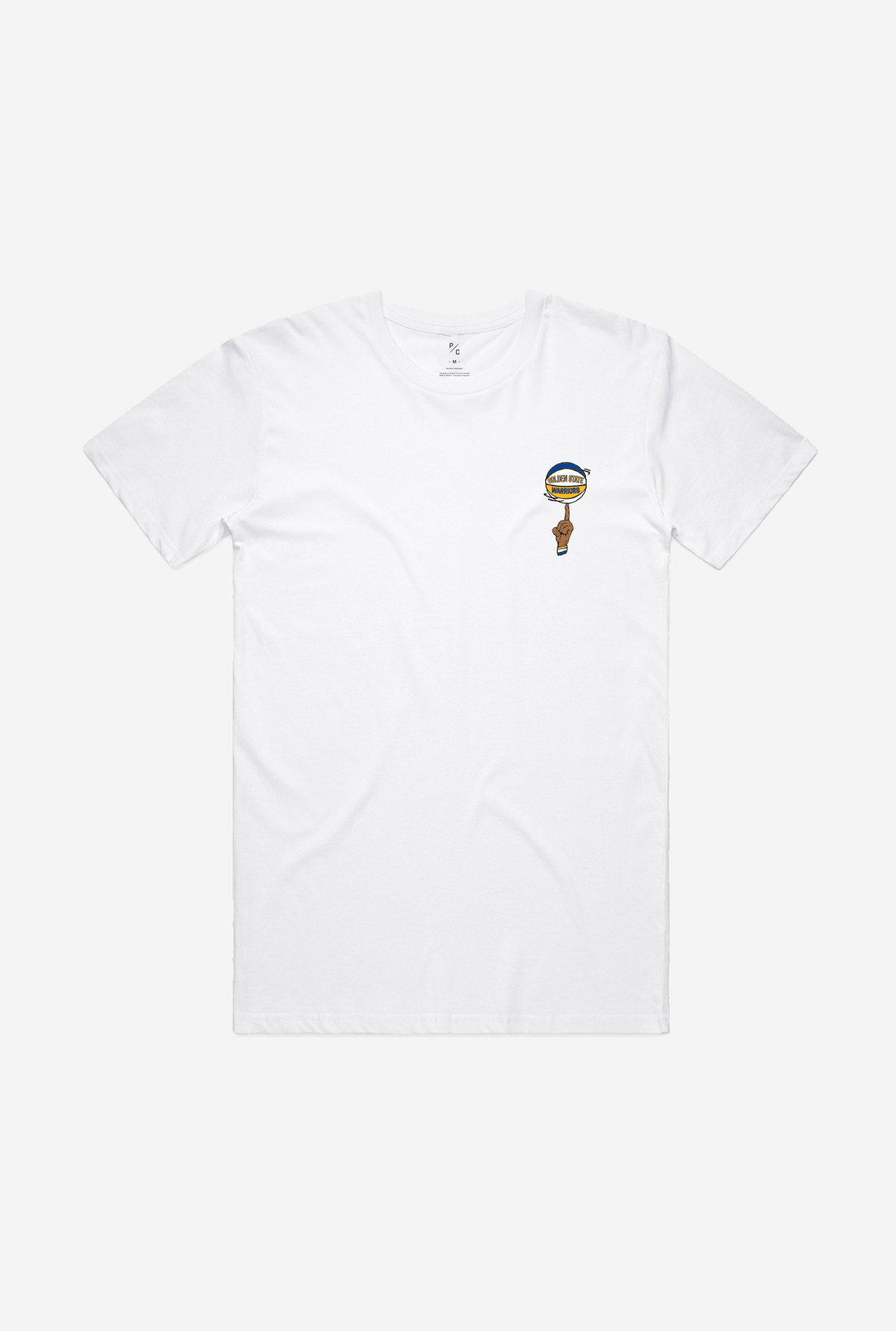 Golden State Warriors Spinning Ball T-Shirt - White