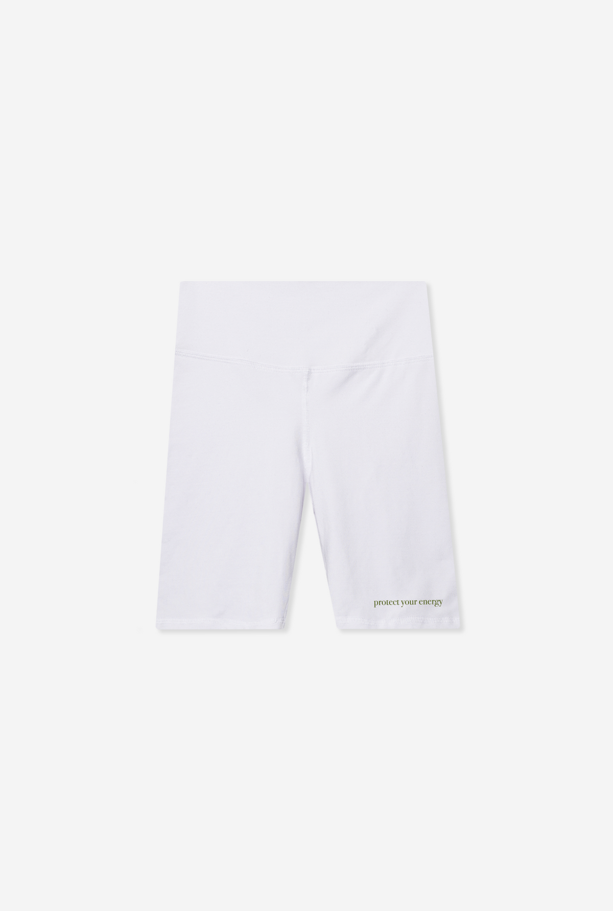 Protect Your Energy Movement™ Biker Shorts - White