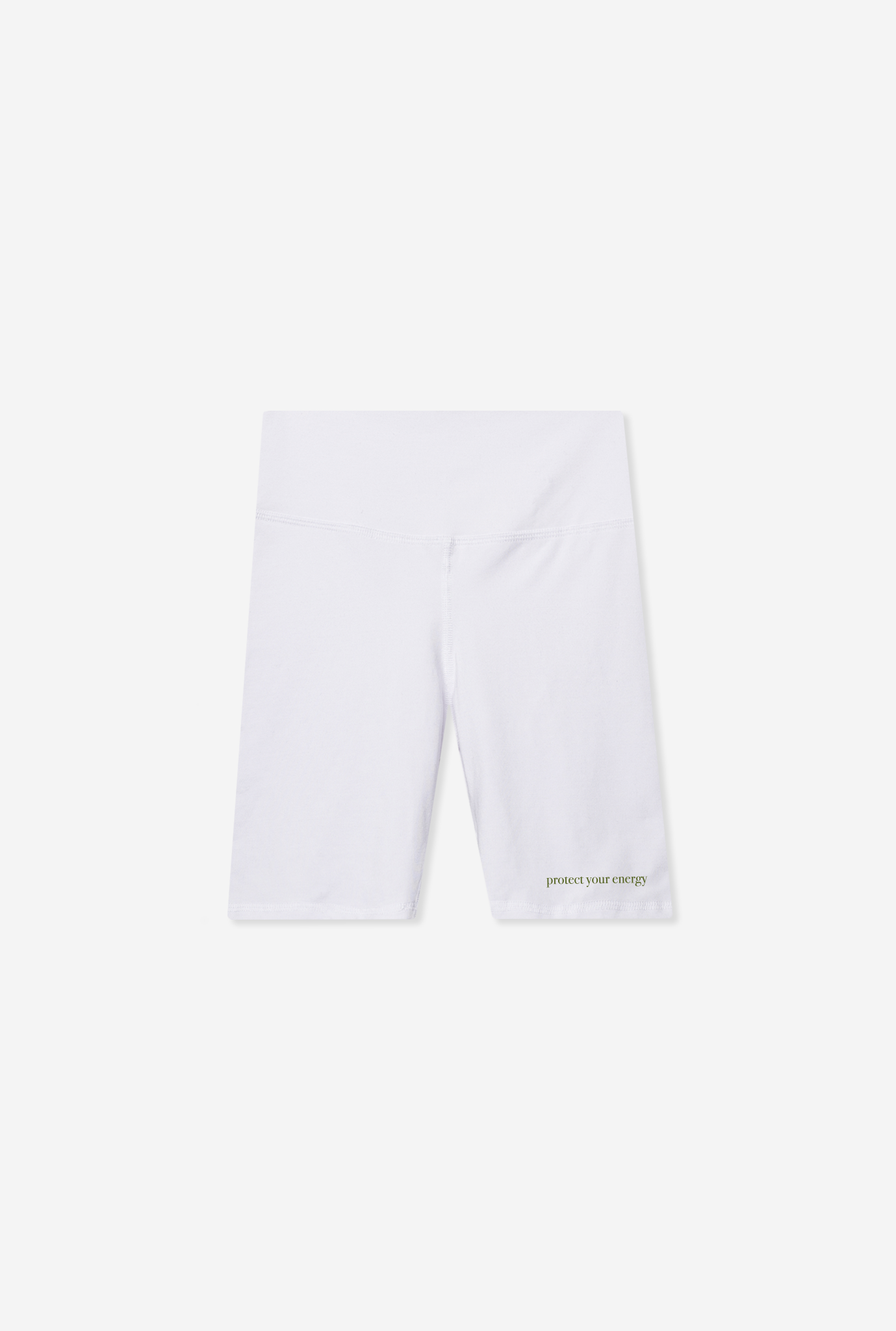 Protect Your Energy Movement™ Biker Shorts - White