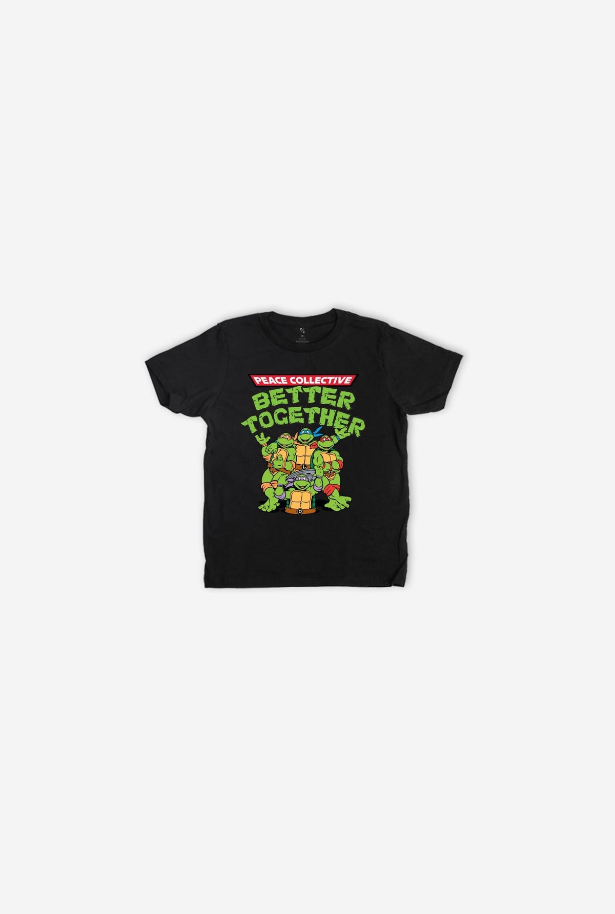 P/C x TMNT Better Together Kids T-Shirt - Black