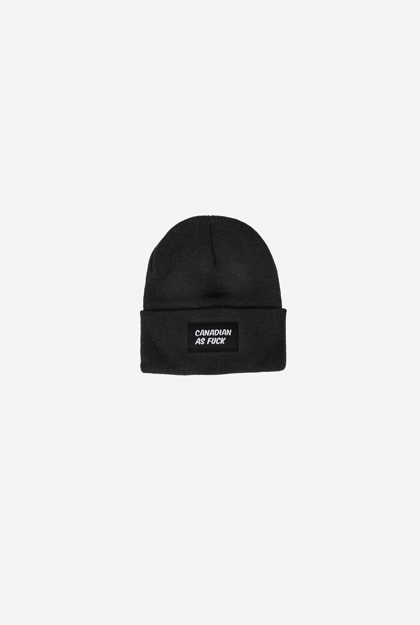 Canadian As Fuck Knit Toque - Black