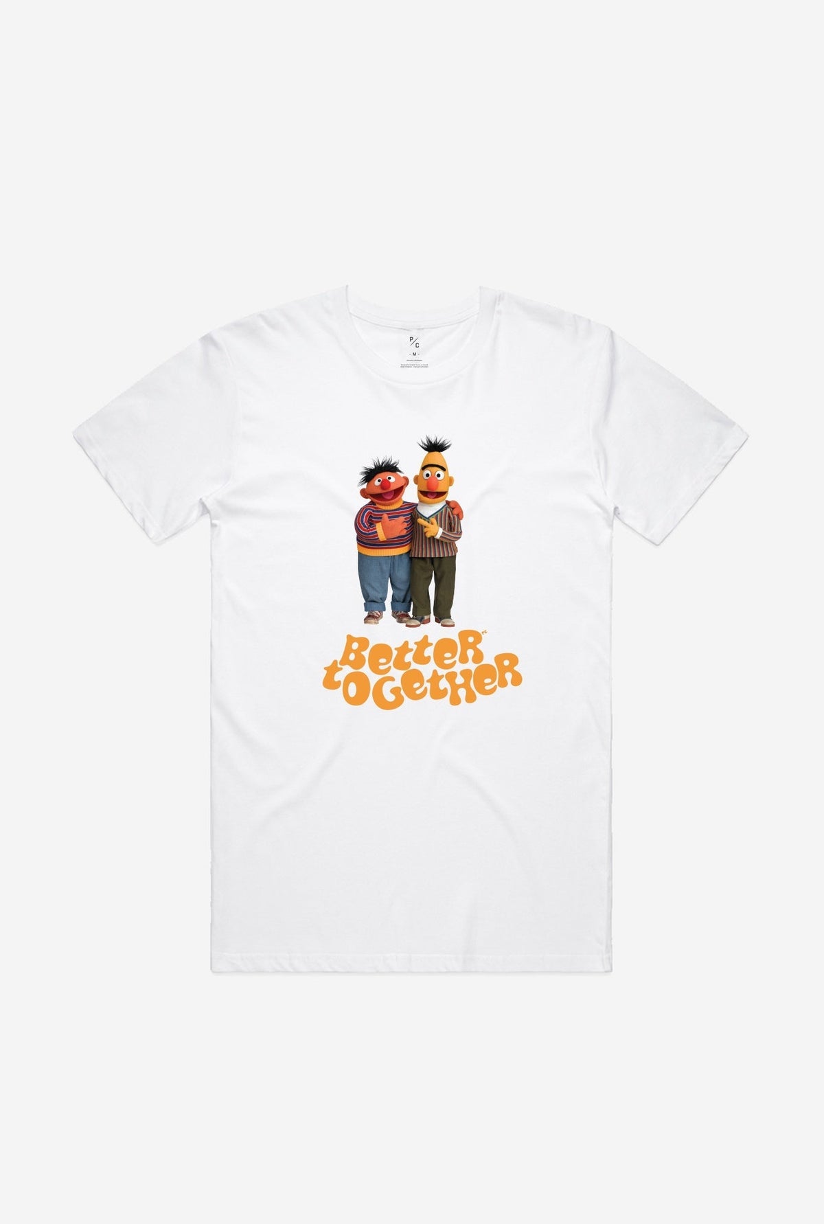 T-Shirt Bert &amp; Ernie Better Together - Blanc
