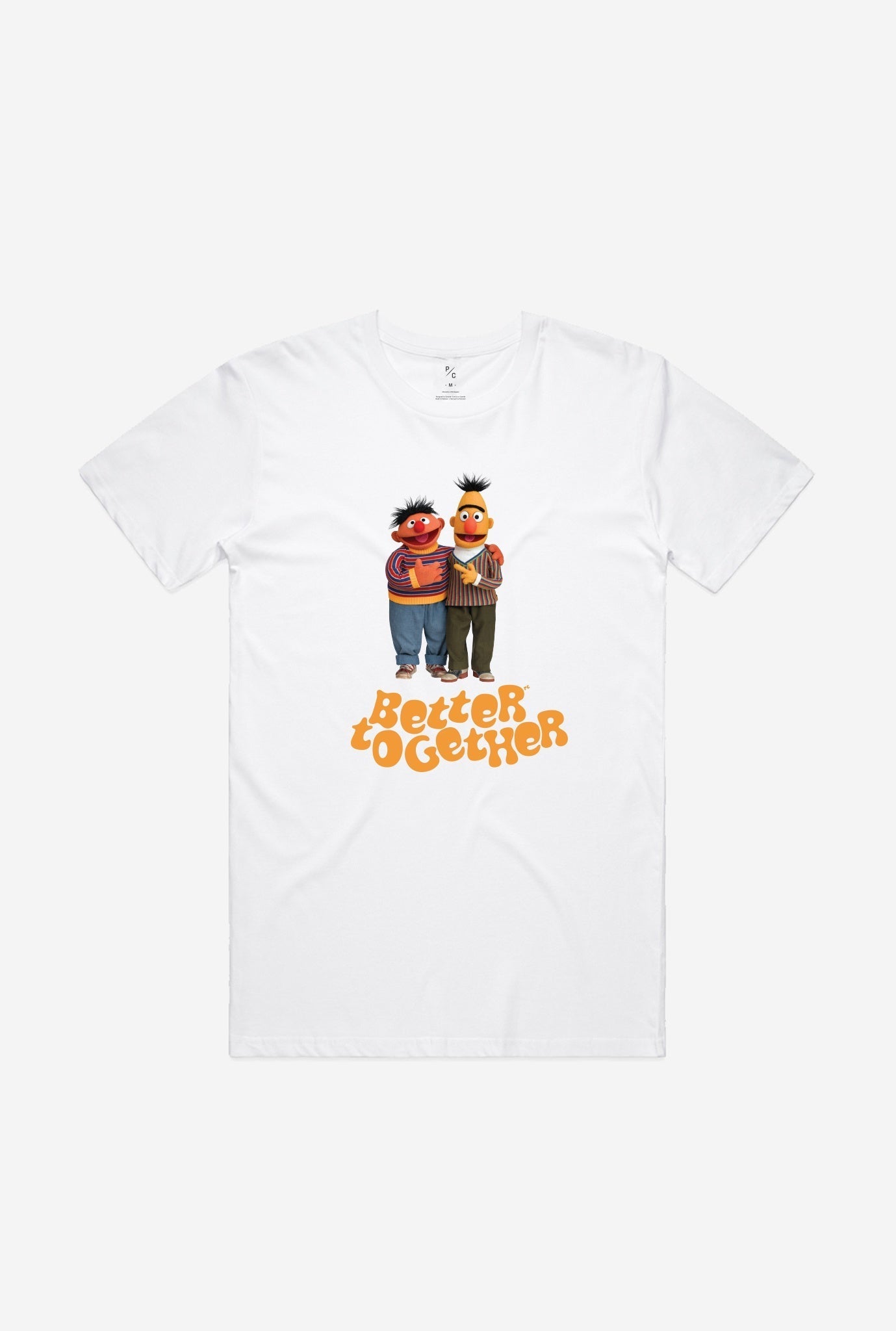 Bert & Ernie Better Together T-Shirt - White